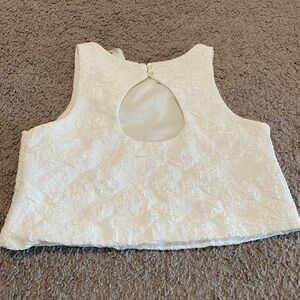 ✨Girls Gorgeous H&M White Blouse with Keyhole in the Back
